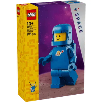 Up-Scaled Blue Astronaut Minifigure